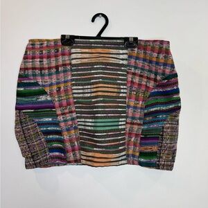 Multicolor Striped Women's Skirt
